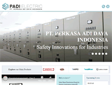 Tablet Screenshot of padi-electric.com